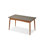 Modern Cherry Wood Color Rectangular Solid Wood Dining Table
