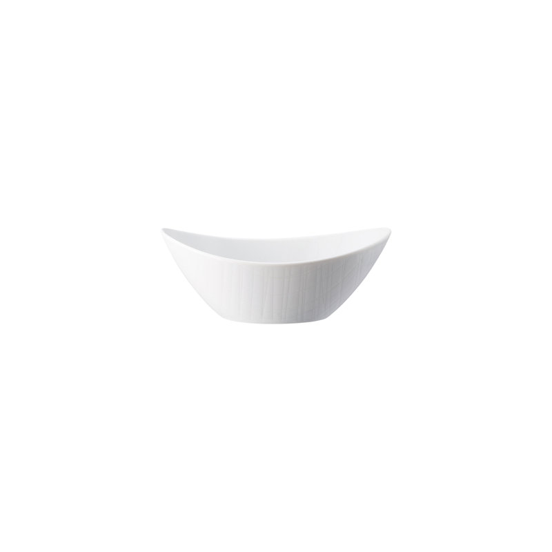 Mesh Porcelain Salad Bowl, White