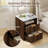 Seyla 18''W Nightstand Set of 2 with 2-Drawer Open Cubby, Built-In Charge Outlets-946801563