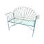 Durable Blue Metal Garden Bench – Outdoor Patio Seating, Stylish Garden Furniture for Comfort, Elegance & Relaxation