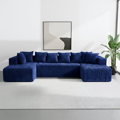 Contemporary Sofa with Luxurious Long-Pile Fabric and Ergonomic Design for Ultimate Comfort and Style