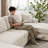 Kujtesa 118.11" W 3-Piece Corduroy & Chenille U-Shaped Sectional-172386772