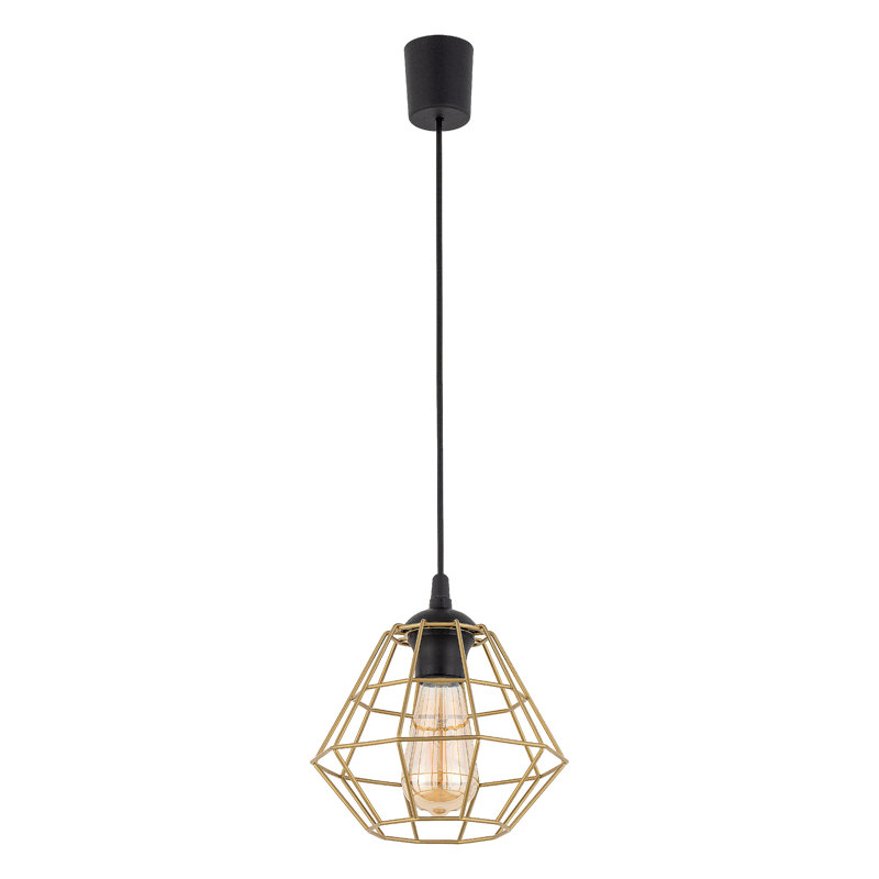Diamond 1 - Light Geometric Pendant, White, 110cm H x 22cm W x 22cm D