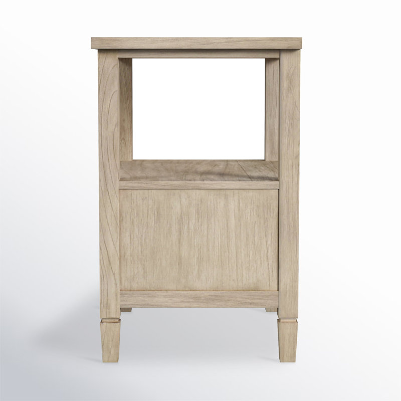 Flagstaff 1-Drawer Cane Nightstand, Desert Sand