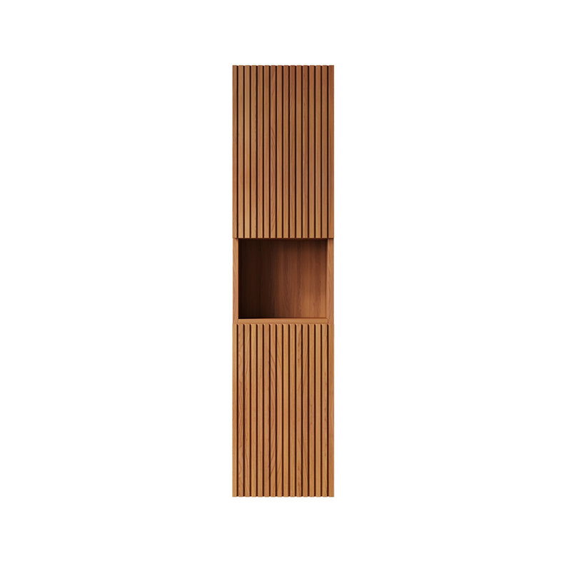 Armoire de salle de bain murale, armoire de rangement étroite avec portes et tablettes