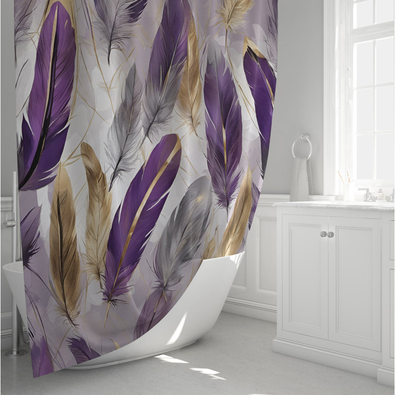 Rideau de douche abstrait Chadron, L 70 po x H 72 po