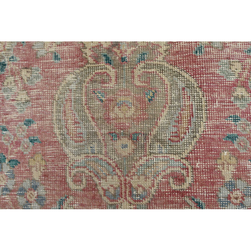 Vintage One-of-a-Kind 10'1'' X 12'11'' 1970s Wool Area Rug in Red