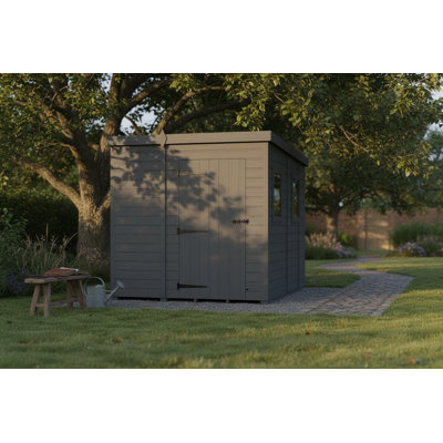 8x9 Pent Composite Shed