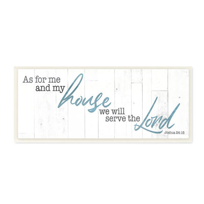 AC-714, notre maison serve le Seigneur expression rustique Faith par Milli Villa-impression