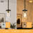 Levona 1 - Light Large Kitchen Island Pendant With Clear Hammered Glass Shade(set Of 2)-706452156