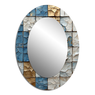 Miroir décoratif géométrique blanc en métal blanc Simplicité nordique I