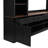 Farmhouse 4-Piece Entertainment Wall Unit Set With Bookshelf For Tvs Up To 70", Walnut TV Stand With Adjustable Shelves, Mid-Century Large Media Console With Wine Rack For Living Room-849740902