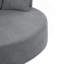 Fauteuil d'appoint en chenille pivotant à 360 ° Chunni avec coussins amovibles-120198608-121782697