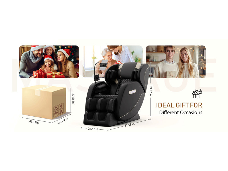 Massage Chair Recliner With Zero Gravity With Full Body Air Pressure