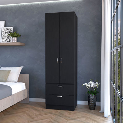 Armoire 2 tiroirs Wenge