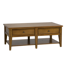  Laron Rectangular Cocktail Table w/ Two Push-Through Drawers