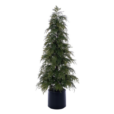  4' Green Cedar Potted Tree UV K/D