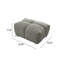 Repose-pieds rembourré 32,68 po Kieayla-704147822