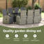 8 - Person Patio Dining Set with Rectangular Table