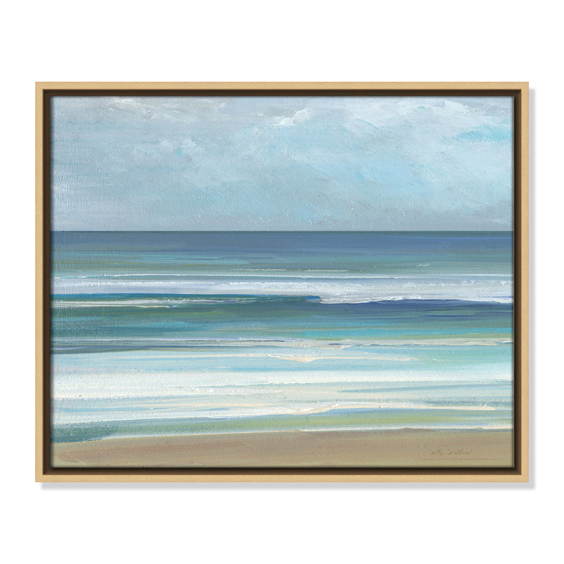 «Gentle Waves I» par Sally Swatland, Naturel, H 17,5 po x l 21,5 po