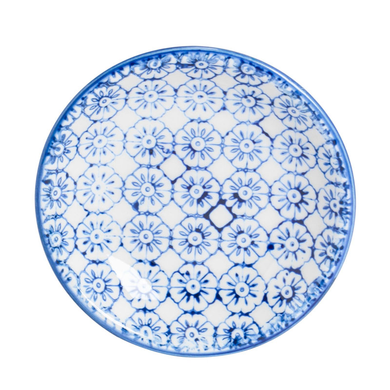 Nicola Spring - Hand-Printed Sauce Dish - 10cm - Navy