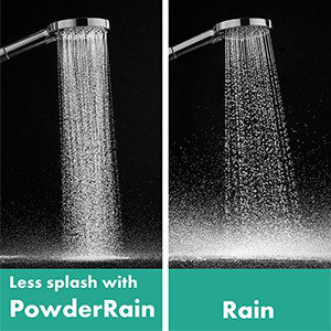 Raindance S Powder Rain Handheld Shower Head with Select, Brushed Nickel, 2.5 GPM