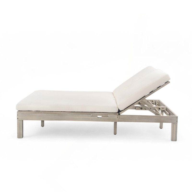 Méridienne double à dossier réglable à 5 positions pour patio avec coussin et plateaux latéraux pliables pour 2 personnes, pour le jardin près de la piscine