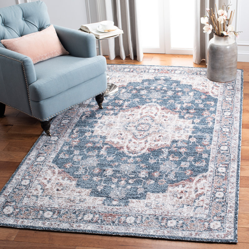 Buckleyjr Hand Tufted Performance Oriental Rug, Rectangle 9' x 12'