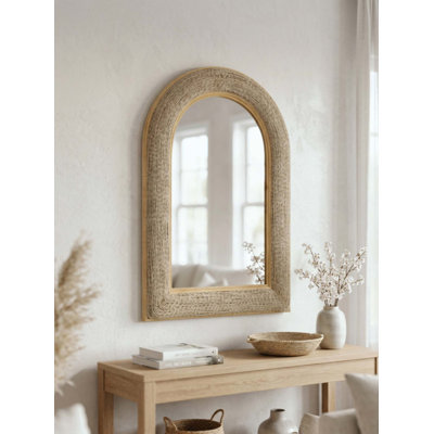 Miroir arqué tissé