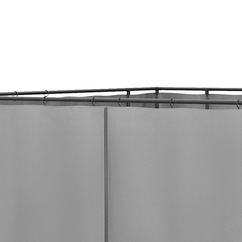 Aydrie Dakota Fields Fabric Side Wall, Grey
