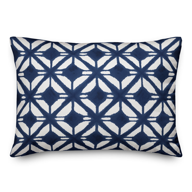  Coussin Diamond, Bleu / blanc