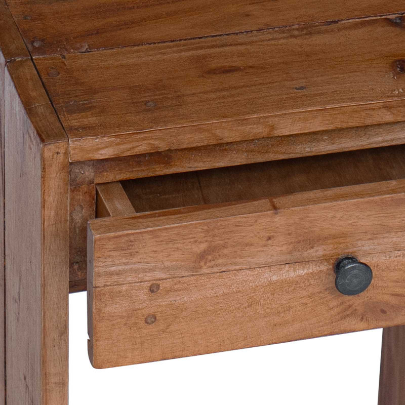 63cm W Solid Wood Bedside Table