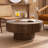 30.51" Round Wood Coffee Table
