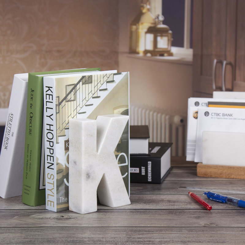 Marble Bookend, Off-White