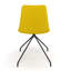 Chaise d'appoint rembourrée et revêtue de velours-690780401