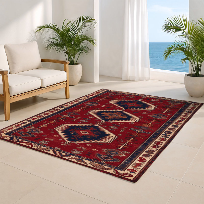 Tapis turc intérieur et extérieur brun, Rectangulaire 2 pi x 3 pi