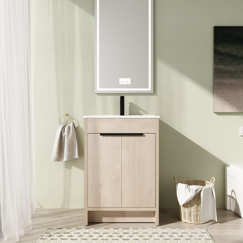 Meuble-lavabo simple 24,07 po avec comptoir Kiswa