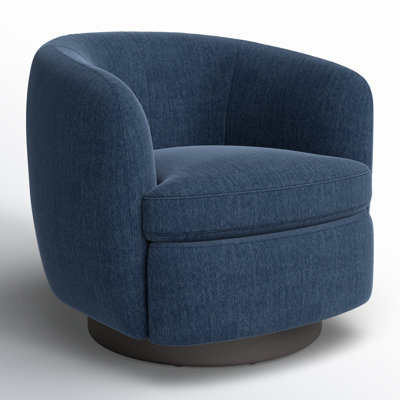 Marcy Upholstered Swivel Barrel Chair