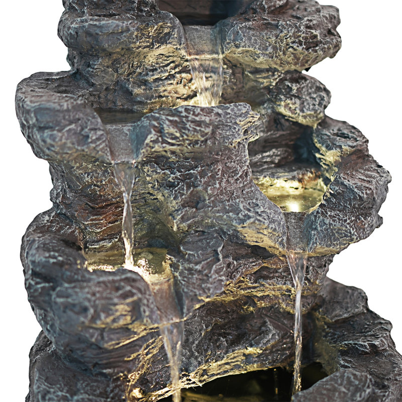 Concrete Tall Slim Fountain