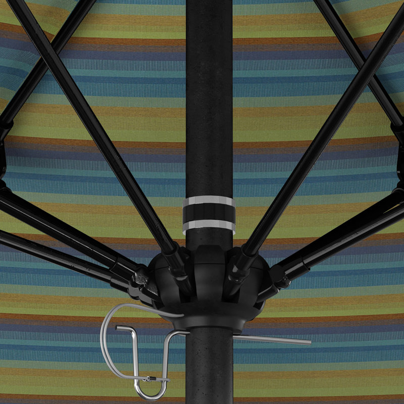 Parasol de marché octogonal 9 pi Willa, Sunbrella® lagon Astoria