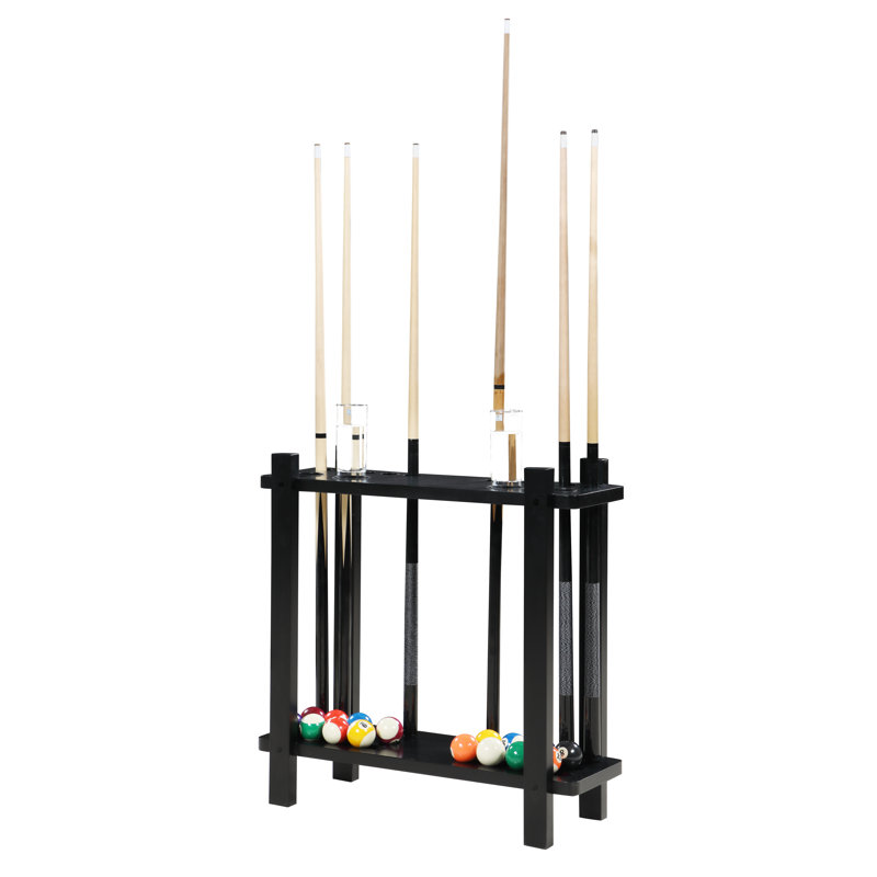 Meuble de rangement pour accessoires de billard, Noir