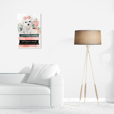 Maltais sur des livres de mode sur toile