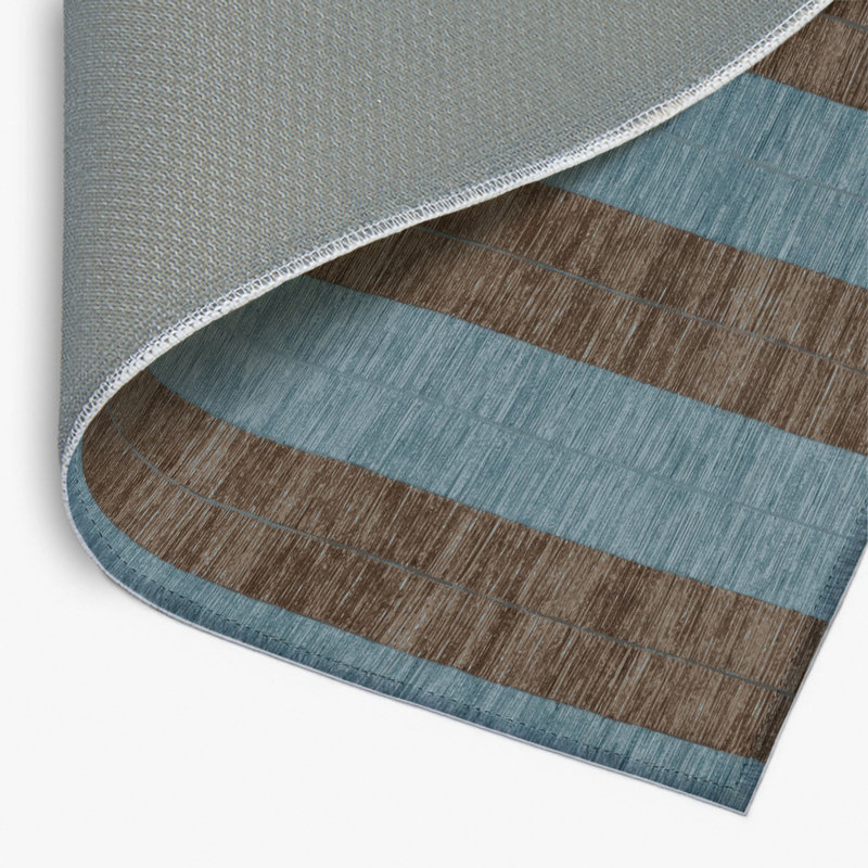 Tapis d'intérieur et d'extérieur à carreaux gris, Rectangulaire 2 pi x 3 pi