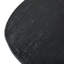 Table basse ovale noire 36 x 24 x 15 po