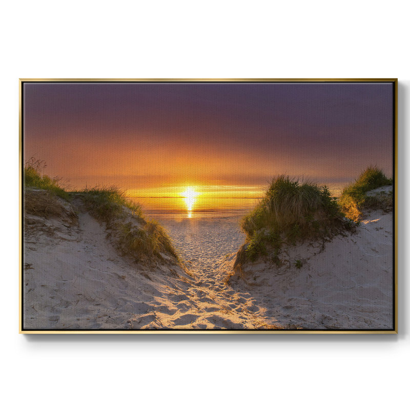Path To Happiness, toile encadrée de qualité supérieure, prête à être accrochée, H 17 po x l 25 po x P 2 po