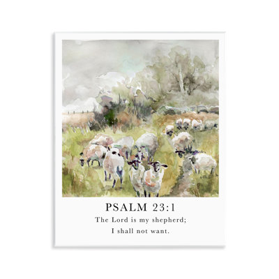 «My Shepherd Psalm Wall Art» par Carol Robinson
