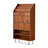 29.84" Brown Standard Solid Wood Curio Cabinet