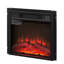 Foyer électrique encastrable 18 po, 120 V 1400 W, écran à DEL, 3 intensités de flamme, écoénergétique, verre trempé noir pour les modes de décoration intérieure 18 po, verre, télécommande, fournisseur de chaleur pour la chambre à coucher