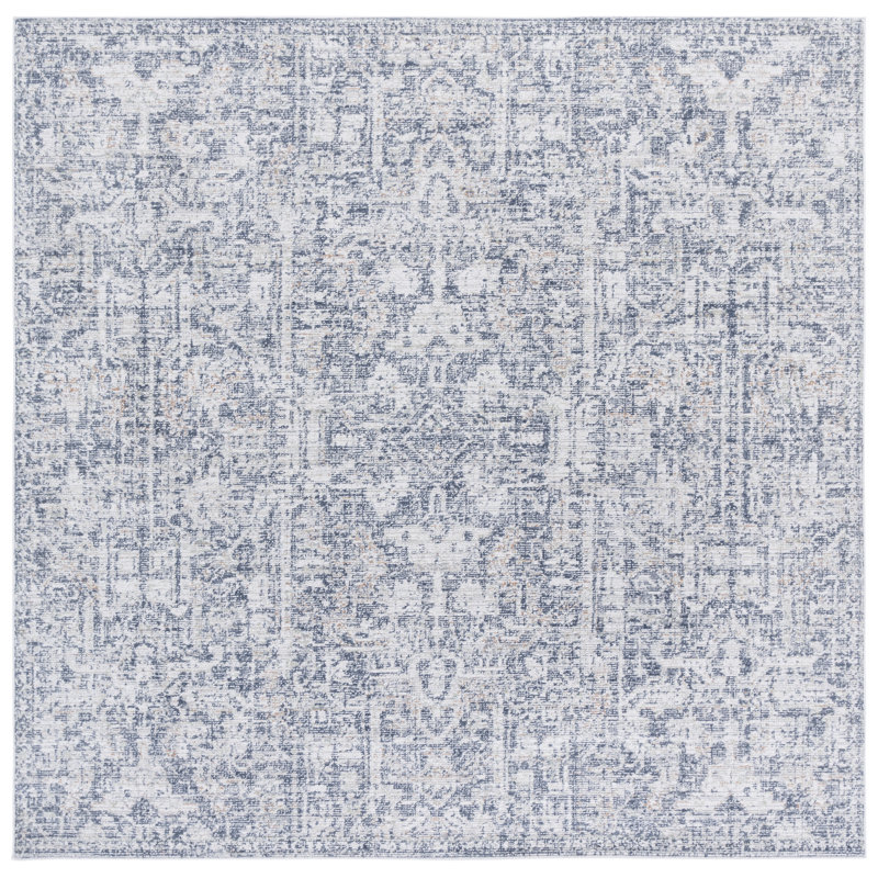 Kenney 100 Performance Oriental Rug, Square 6'7"