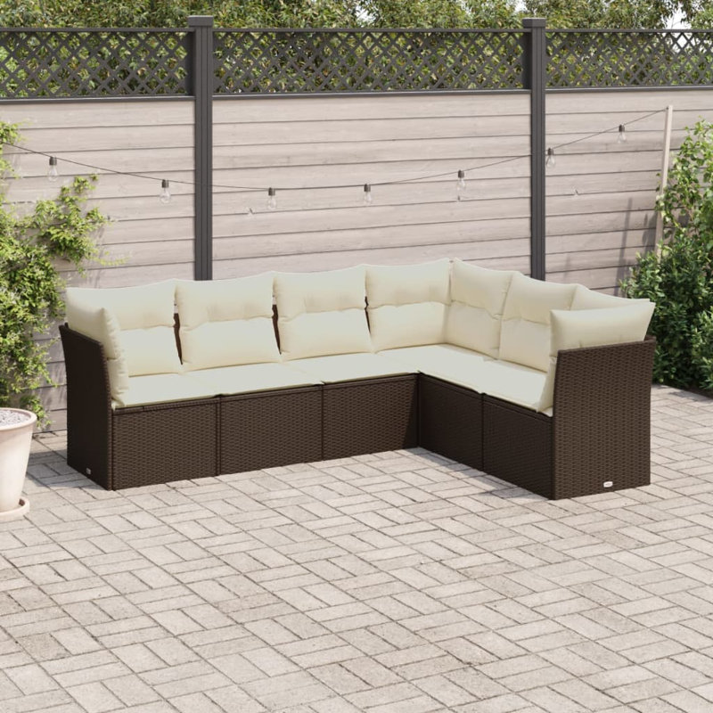 Ensemble de canapé de jardin Vidaxl PE